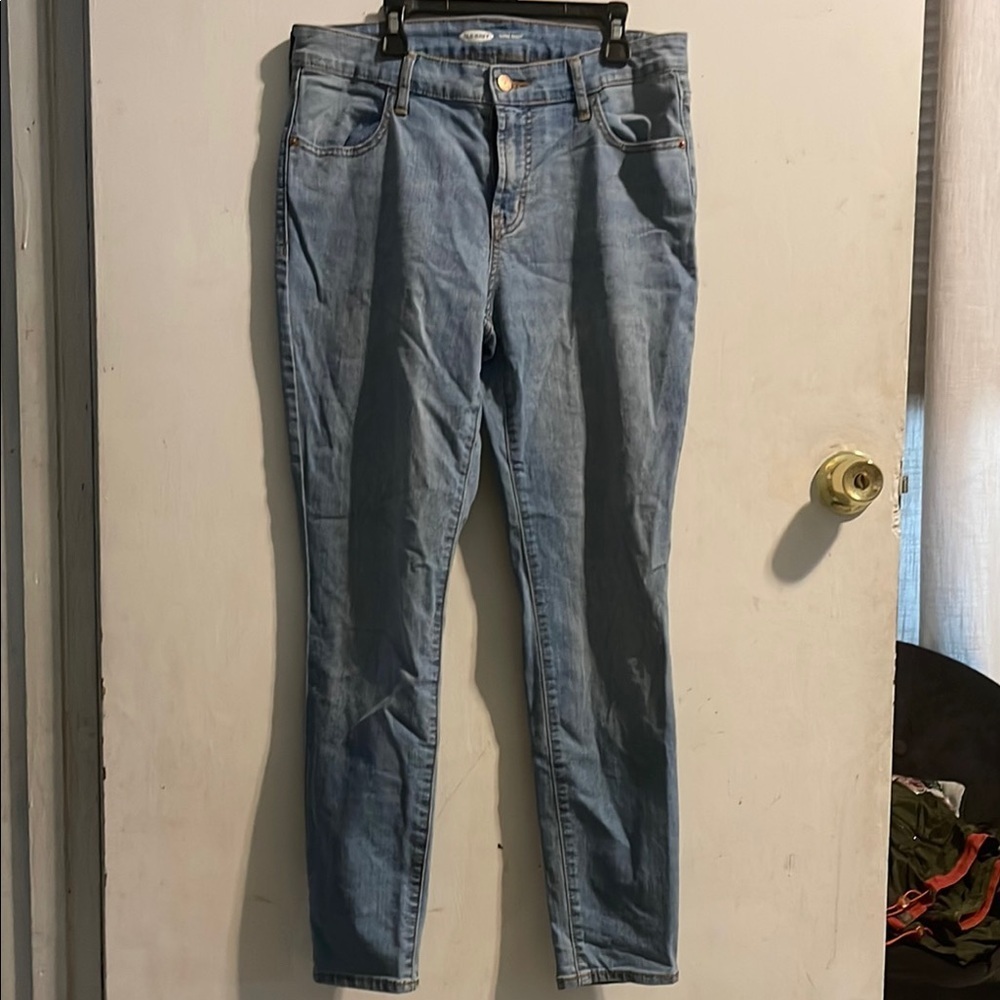 Old‎ Navy Blue Straight Leg Jeans Classic Style